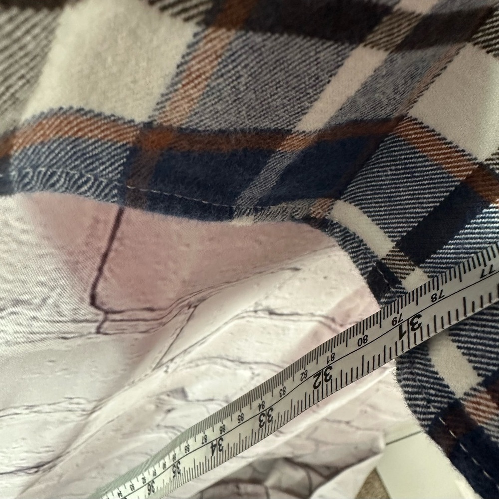 Eddie Bauer heavy flannel Casual Button Down Shirt plaid relaxed fit sz 2XL - Picture 4 of 8